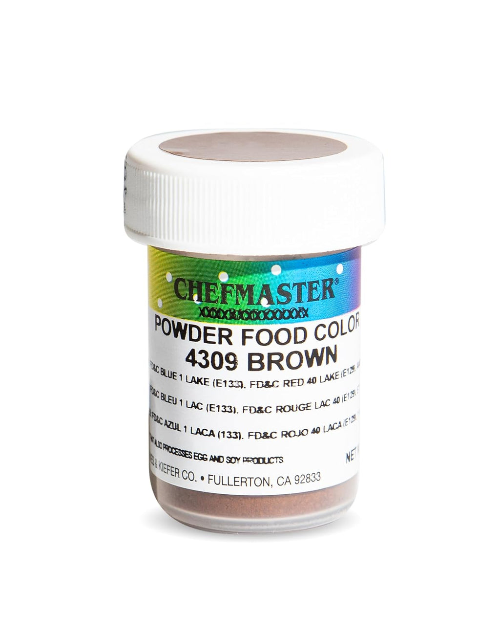 Chefmaster Brown Dry Powder Candy Color | Vibrant Shades | Chocolate, Macarons, Fondant | Decorating | Professional-Grade Dye | Easy-to-Use | Manufactured in USA | 3 grams
