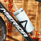 BJPKPK 34oz Tumbler With lid And Straw Stainless Steel Travel Coffee Mug Insulated Tumblers Cups,Light Blue Leopard