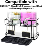 Drip Pan Compatible with 1 Gallon Drink Dispenser, 1 Pcs Silicone Tray Mat for DD&HAPP 1 Gallon Glass Drink Dispenser