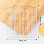 KALAIEN 3 Pack Cookie Embosser Set, Fondant Impression Mats Acrylic Embosser for Fondant Stamps, Texture Sheets for Polymer Clay, Chocolate, Cupcake Topper, Fondant Molds-Style 2