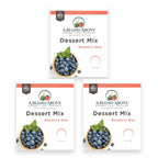 A Blend Above Blueberry Blue No Bake Dessert Mix - All Natural, Gluten Free, No MSG - Instant Dessert Mix, Fruit Dip, Bagel Topping, Frosting, Cheesecake Filling - Easy to Make - 4.2 Oz (Pack of 3)
