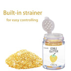 Gold Edible Glitter Glimmer Powder for Cakes Drinks - Colaele 5 grams Food Grade Luster Dust Metallic Food Decorating Sprinkle Disco Brew Dust for Cake Decorations Wine Beverage Candy Dessert, Vegan