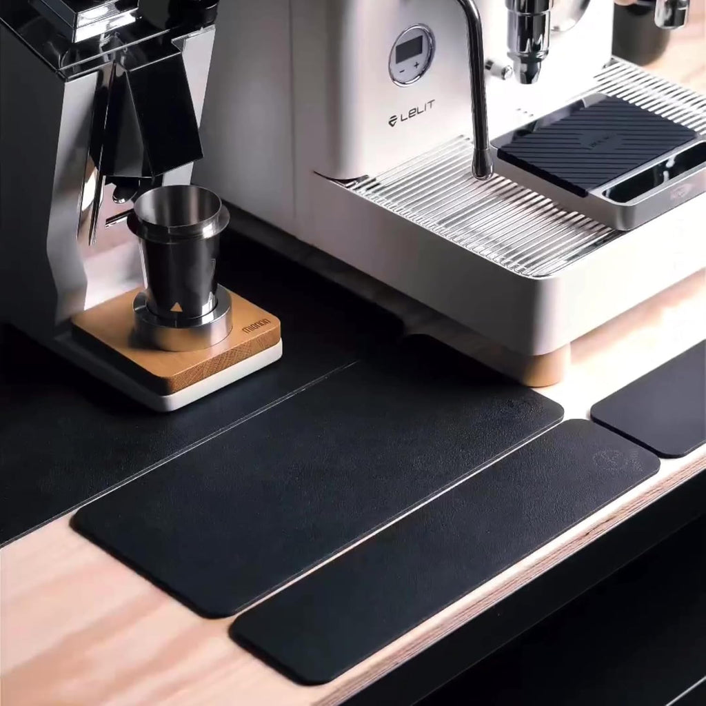 Ternal DripGuards Absorbent Counter Mat 2-Pack | Waterproof, Quick-Dry Coffee Bar Mat for Kitchen, Sink & Drink Station | Non-Slip, Spill-Proof Protector for Water, Oil & Syrup [3 x12in].