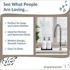 Countertop and Vanity Tray - 2 PC Small 7.7" Silicone Bathroom Trays, Kitchen Soap Tray, Dish Sponge Soap Holder Kitchen Sink Organizer Caddy, Bathroom Counter Trays for Lotion Dispenser