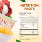 Fanale Lychee Popping Boba Pearls, Vegan, Non GMO, Gluten Free, Fat Free, Perfect for Bubble Tea, Smoothies, Ice Cream, Desserts, and Beverages1 Pound (Pack of 1).