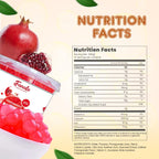Fanale Pomegranate Popping Boba Pearls, Vegan, Non GMO, Gluten Free, Fat Free, Perfect for Bubble Tea, Smoothies, Ice Cream, Desserts, and Beverages.