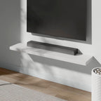 Floating Shelf, Set of 3 Wall Shelf, 24 in W x 12.75 in D x 2 in H Wooden Floating Wall Shelf with Invisible Brackets for Living Room/Bedroom/Bathroom/Kitchen Storage and Decor, White