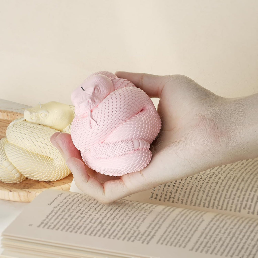 Snake Cobra Candle Resin Mold - Resin Casting Silicone Molds for Home Decor & Candle Making Wave Spiral Mold