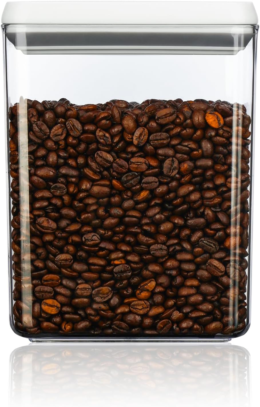 Food Airtight Containers storage with Lids 3 Pack (1800ml + 1200ml + 500ml) One Button Open/POP UP/Kitchen Storage Organization for Coffee Tea Brown Sugar Cereals