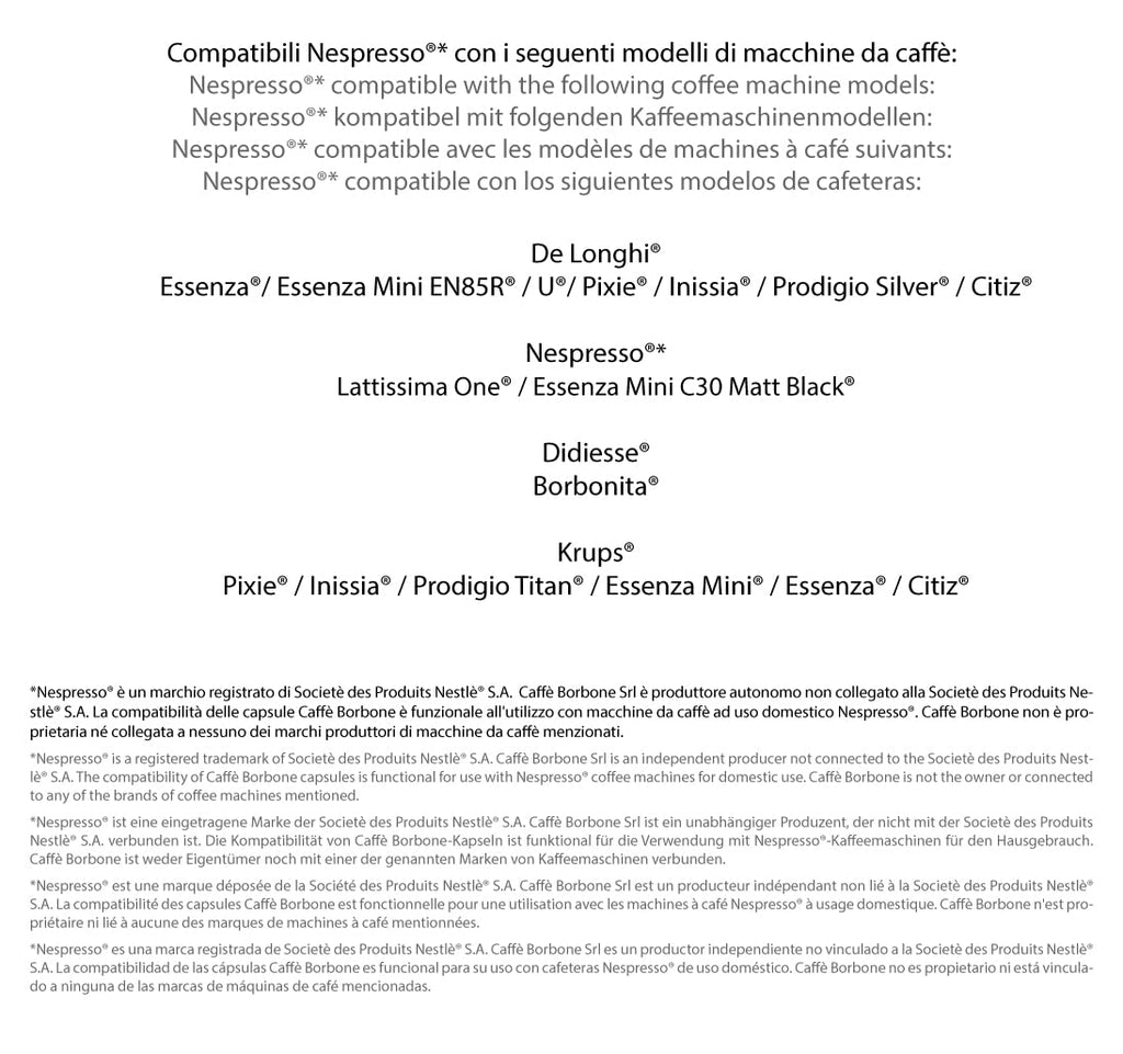 Caffe Borbone Nespresso Compatible Coffee Pods, Red Blend, Medium Roast, Premium Robusta Blend, Strong and Creamy - NOT compatible with Vertuo - 100 Count