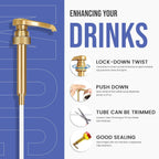 Jimoco® Syrup Pump Dispenser + Torani® Blue Raspberry Syrup, 25.4 oz - Coffee Syrup Pump & Flavoring Bundle