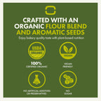 Let’s Bake Bread Organic Vienna Sourdough Rye Baking Mix - Artisan Loaf with Aromatic Spices - USDA Organic, Non-GMO, Real Sourdough, No Additives, Easy Home Baking - 17.64 oz (1 Pack)