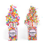 Rainbow Sprinkles, Confetti Sprinkles, Round Sprinkles, Rainbow Sprinkles for Cake Decorating, Chocolate, Cupcake, Candy Sprinkles, and Ice Cream Toppings. (120g/4.2oz)