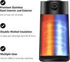 Stainless Steel French Press Coffee Maker, Double Walled Insulated Coffee & Tea Maker with Filter (Matte Black, 32 Ounce)