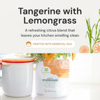 Grab Green Automatic Dishwashing Detergent Pods, 60 Count, Tangerine Lemongrass Scent, Plant and Mineral Based, Superior Cleaning, Powerful Grease Removal, Brilliant Shine