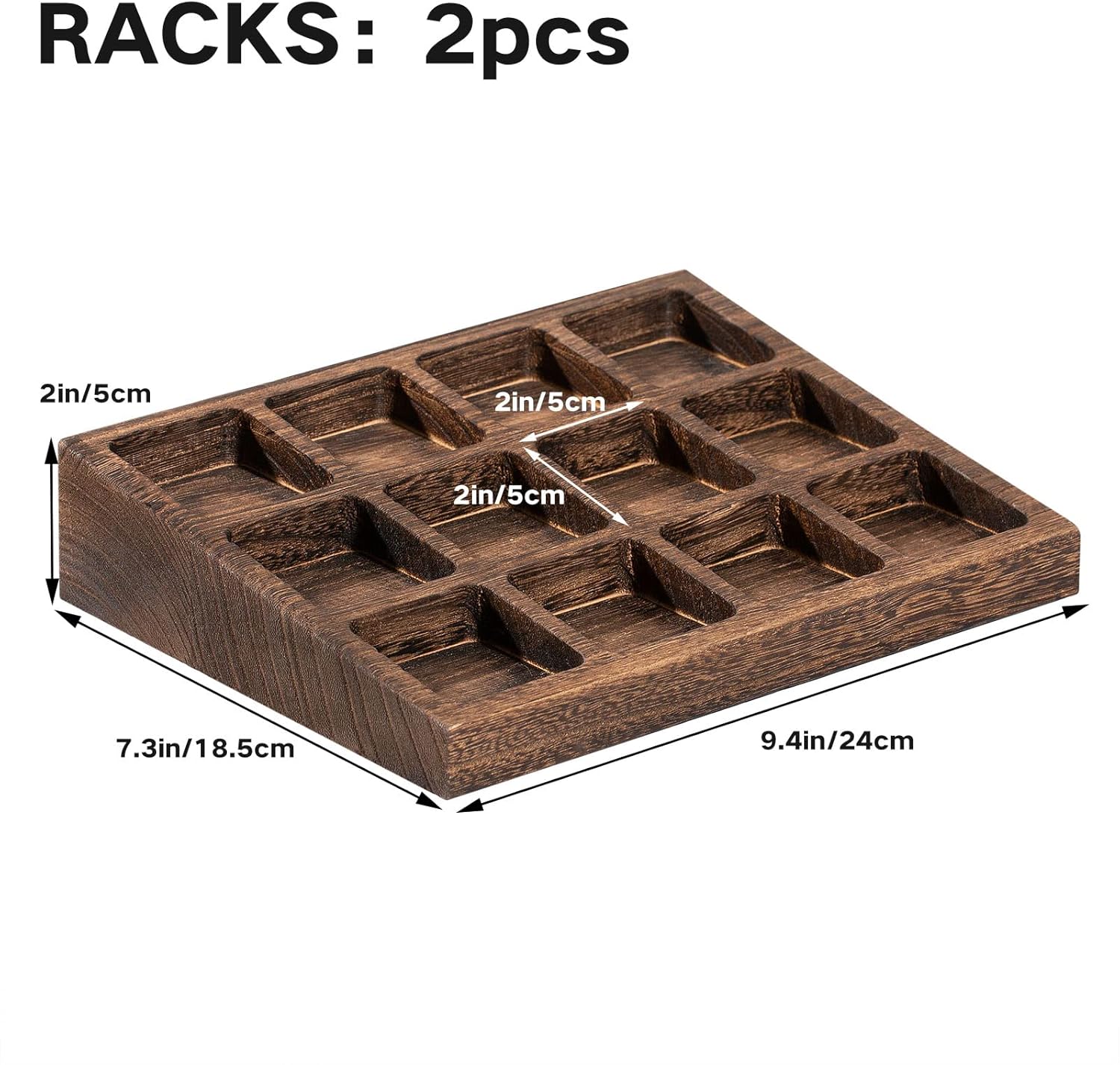 Yangbaga 24Pcs Glass Spice Jars with Labels-4oz Acacia Wood Lid Square Spice Containers and 2pcs Rack with Pepper Grinder Lids &Funnel,Seasoning Jars for Rack Cabinet Drawer