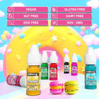 Food Coloring Liquid- 18 Vibrant Colors Food Dye Colorantes Para Reposteria, Highly Concentrated Cake Decorating Food Coloring for Icing, Cake, Baking, Frosting, Easter Egg, Macaron, Slime - 6ml