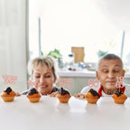 Gyufise 24Pcs 60th Birthday Cupcake Toppers Cheers to 60 Fabulous Sixty Cupcake Picks Vintage 1965 Decorations for 60th Birthday Wedding Anniversary Party Cake Decorations Supplies Rose Gold