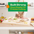 Riveira Maple Wood Cutting Board – Gourmet Maple Grandeur: 36 x 24 Wooden Cutting Board – Natural Wooden Cutting Boards For Kitchen Decorative – Innovative Juice Grooves Maple Wooden Chopping Board