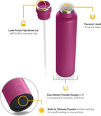 RTIC 26oz Journey Bottle Metal Stainless Steel Vacuum Insulated, BPA Free, Reusable, for Water, Hot and Cold Drinks, Travel, Sports, Camping, Very Berry