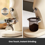 Gemilai Electric Conical Burr Coffee Grinder, Coffee Bean Grinder with Smart 60S Timer, 60 Precise Adjustable Grind Settings for Espresso, 2-12 Cup, Easy to Clean, Durable & Quiet, G9010B White