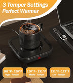 Coffee Mug Warmer Smart Cup Warmer - Excellent Heating & Highest Temp Setting & Light Indicator, Coffee Warmer for Desk Auto Shut Off, Candle Warmer Plate for Beverage, Gifts for Women Men Mom
