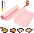 Silicone Baking Mat, 12 IN x 6 FT Free Cutting Baking Sheet, Non-Stick Reusable Dough & Pastry Mat, Non-Slip Silicone Mat Roll for Air Fryer Liner, Freeze Dryer, Oven Baking Pan, Kitchen Counter