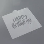 Cookie cutter and stencil set Baking stencils and cutters bundle DIY bakery decorating kit Cookie cutter with stencils Icing stencil and cookie cutter combo(Happy Birthday Set)
