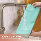 uxcell Silicone Pastry Mat, 19.7" x 15.8" Silicone Baking Mat with Measurements, Non-Stick Dough Rolling Mat for Making Pastry Cookies Bread Pizza Green