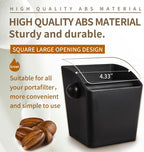 Knock Box Square High Sidewall Design Espresso Knock Box Shock-absorbent Knock Box Espresso with Removable Knock Bar and Non-Slip Base Espresso Accessories for Home/Office