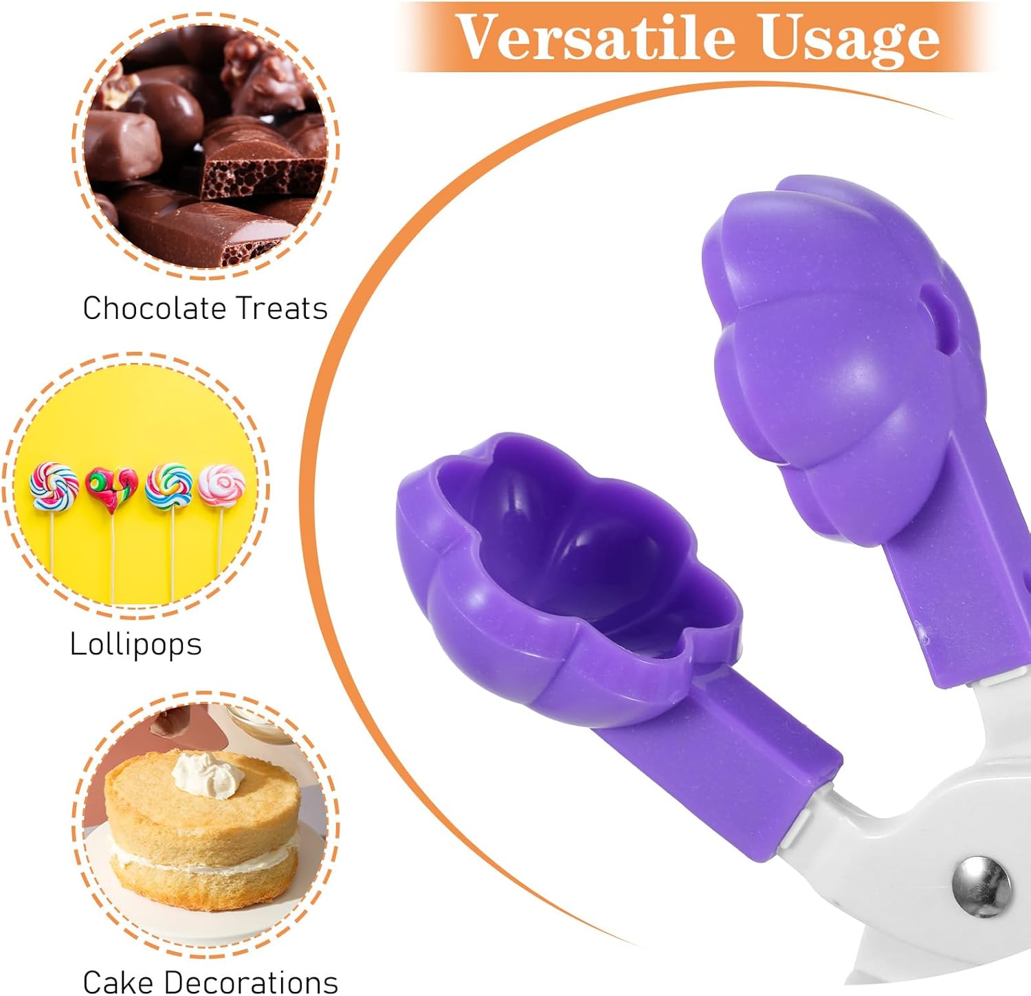 3 Set Cake Pop Molds with Detachable Anti slip Handle, Heart Flower Star Silicone Molds Kit Set, Cake Pop Mold for Lollipop Candies Chocolates