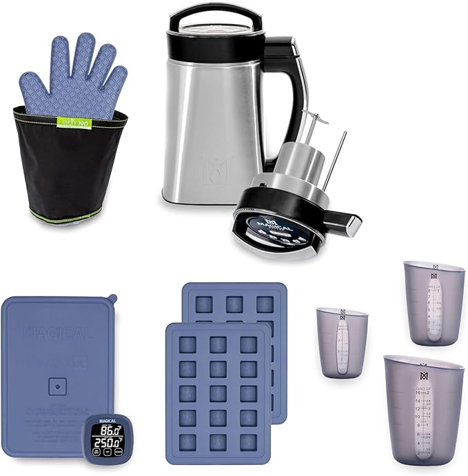 Magical Butter MB2E Pro Bundle – Infuser Machine with DecarBox, 8 mL Gummy Mold & Measuring Cups for Oils, Butters & Homemade Gummies