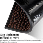 Rubber Rubber Bar Mat Set of 2 18"x12", Black – Durable, Non-Slip, Non-Toxic Spill & Drying Mats for Bars,Restaurants,Coffee Shops, Countertops & Tabletops Hairdressing Tool Protective pad.