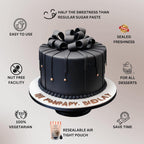 Confect Black Fondant for Cake Decorating – Premium Confect Fondant for Cakes, Cupcakes & Cookies | Vegan, Gluten-Free, Nut-Free, Palm Oil-Free – 8.8 Oz