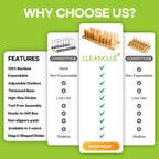 Pots and Pans Organizer under Cabinet, Bamboo Expandable Bakeware and Cutting Board Organizers, Adjustable Pot Lids Holder Rack, Cookie Sheet Baking Pan, Tray Organizer for Kitchen Storage (White)