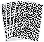 Zonon 4 Pieces Leopard Skin Stencil Reusable Cheetah Paint Stencil Template for Scrapbooking Fabric Drawing Tracing DIY Cake Furniture Wallpaper Floor Decor(8.3 x 11.7 Inch)