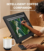 Heated Coffee Mug T1-14oz Fast Heating & Longer Battery Life Self Heating Coffee Mug Hot to 149℉ - Touch & App Controlled Mug Coffee and Hot Beverage Warmer, Gifts for Women and Men