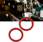 2PCS E61 Silicone Group Gasket, 8mm Group Kit Red Silicone Compatible withCoffee Machines Grouphead, Silicone Steam Grouphead Gasket Replacement