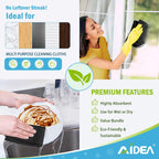 AIDEA Microfiber Cleaning Cloth Black 12PK, Microfiber Towels for Cars, Premium Car Cloths, Dusting Cloth Lint Free Cleaning Rags for SUVs, House, Kitchen, Window, Workshops,11.5×11.5"