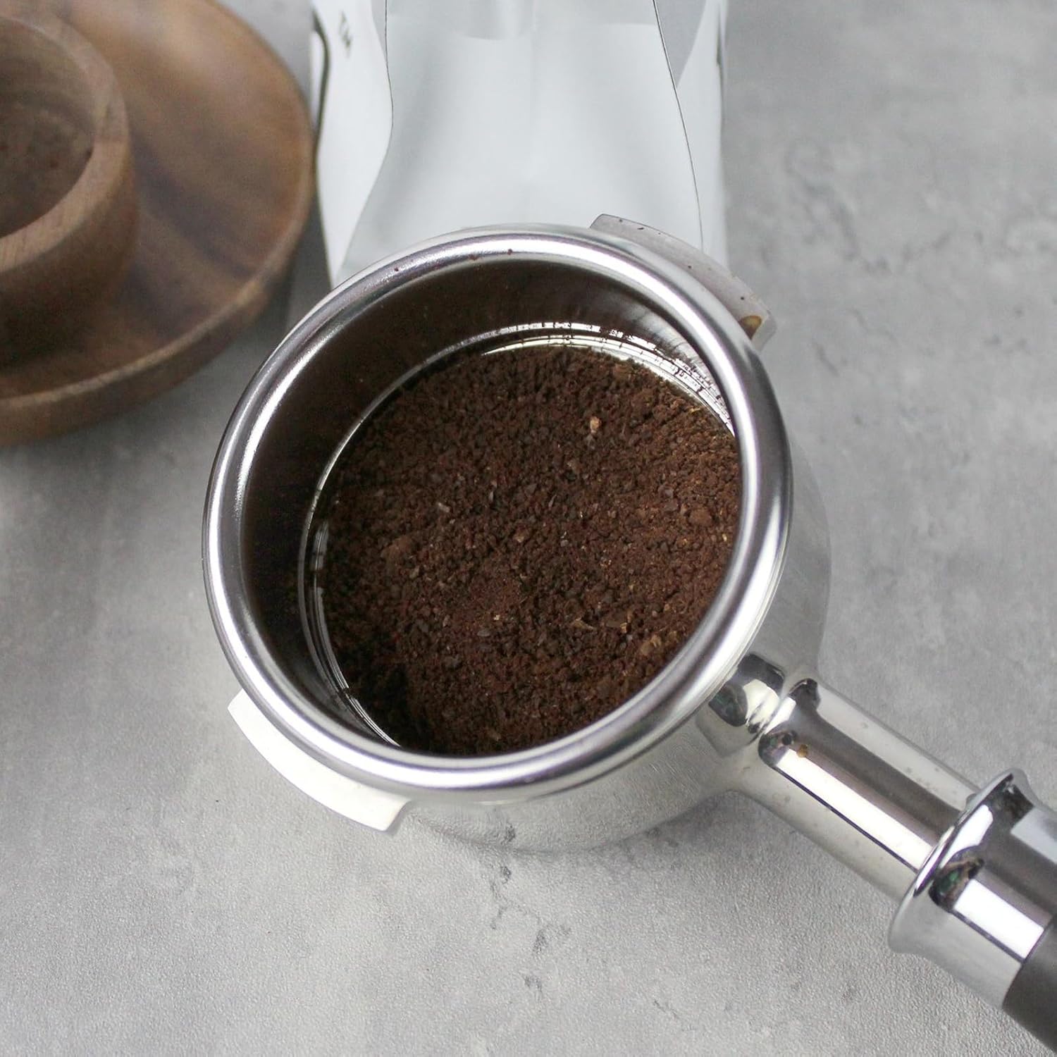 58mm High Extraction Filter Basket, Cone Shaped Precise Extraction Micro Sieve Filter Basket 304 Stainless Steel for Home, Coffee Shop Commercial Use