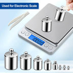 UCEC Calibration Weights for Digital Scale, Scale Weights Calibration Weights Kit, 1g 2g 5g 10g 20g Gram Weight Set with Storage Box and Tweezer