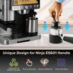 Coffee Tamping Base for Ninja Espresso Machine ES601/ES701 Portafilter, Improves Tamping Stability and Extraction, Sturdy Tamping Station Portafilter Holder for Ninja Luxe Cafe Accessories, Black