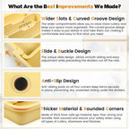 Caperci Large Silverware Organizer for Kitchen Drawer & Utensils - Expandable Drawer Organizer for Cutlery, Flatware & Gadget, BPA-Free Thick Plastic, Wider Compartments & Non-skid Feet (Desert Sand)