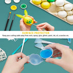 Gartful Extra Large Silicone Mat 23.6 x 15.7 inches, Silicone Crafts Sheet, Casting Molds Mat, Countertop Protector, Placemat Table Mat Desk Saver Pad, Nonstick Nonskid, Black Green