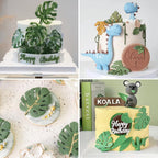 KALAIEN Leaf Molds Silicone,Leaves Chocolate Mold Leaf Fondant Molds Silicone for Clay Crafts Air Dry,3D Candy Gumpaste Moulds Set of 3