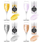 Edible Glitter for Cocktails - 4 Colors Gold Luster Dust Edible Drink Glitter Food Grade Metallic Shimmer Powder Cake Sprinkles for Beverage Chocolate Candy, 5g/Bottle