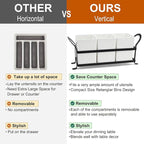 Cutlery Holder with Drain Holes, Silverware Caddy for Party Countertop, 3pcs Bins Set Utensil Holders for Spoon and Fork, White