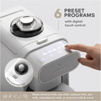 ChefWave Milkmade Dairy Alternative Vegan Nut Milk Maker Machine Almond Milk Soy Milk Oat Milk Cashew Milk Coconut Milk Macadamia Milk, No Soaking, Auto-Clean, Delay Start, Recipe Book - Silver/Black