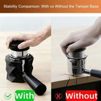 Coffee Tamper Base Compatible with Ninja Espresso Machine ES601/ES701, Anti-Slip Silicone Portafilter Support Stand for Ninja Luxe Cafe Accessories, Stable Tamping Base for Home Baristas
