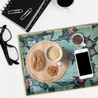 Spsyrine Serving Tray with Handles, Plastic Decorative Tray for Coffee Table, Living Room, Home Decor, Leicester